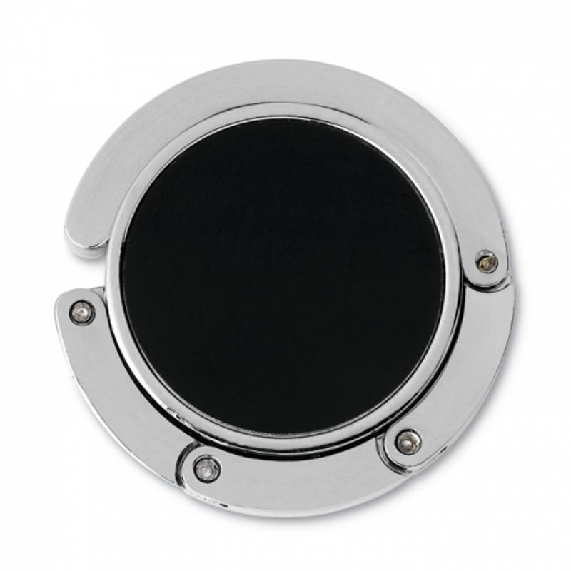 Kovový skládací držák na tašku, černá Kovový skládací držák na tašku, černá